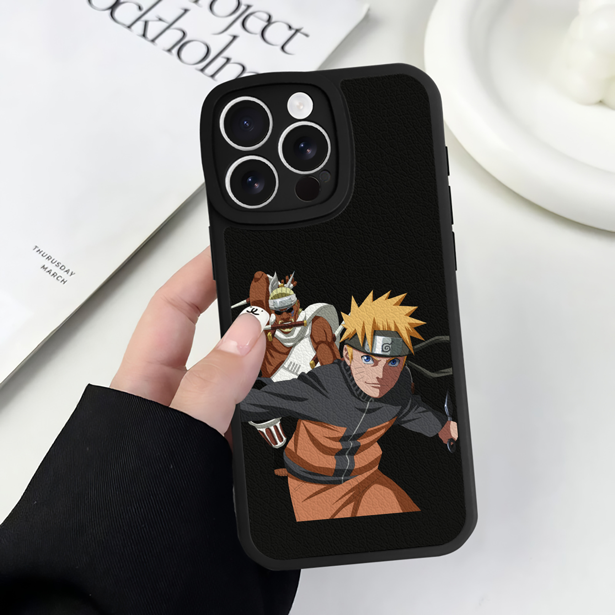 （画像用） NARUTO -ナルト- うずまき ナルト Uzumaki Naruto 【iPhone 16シリーズ対応】シリコンスマホケース（レザー調） 材質：シリコン